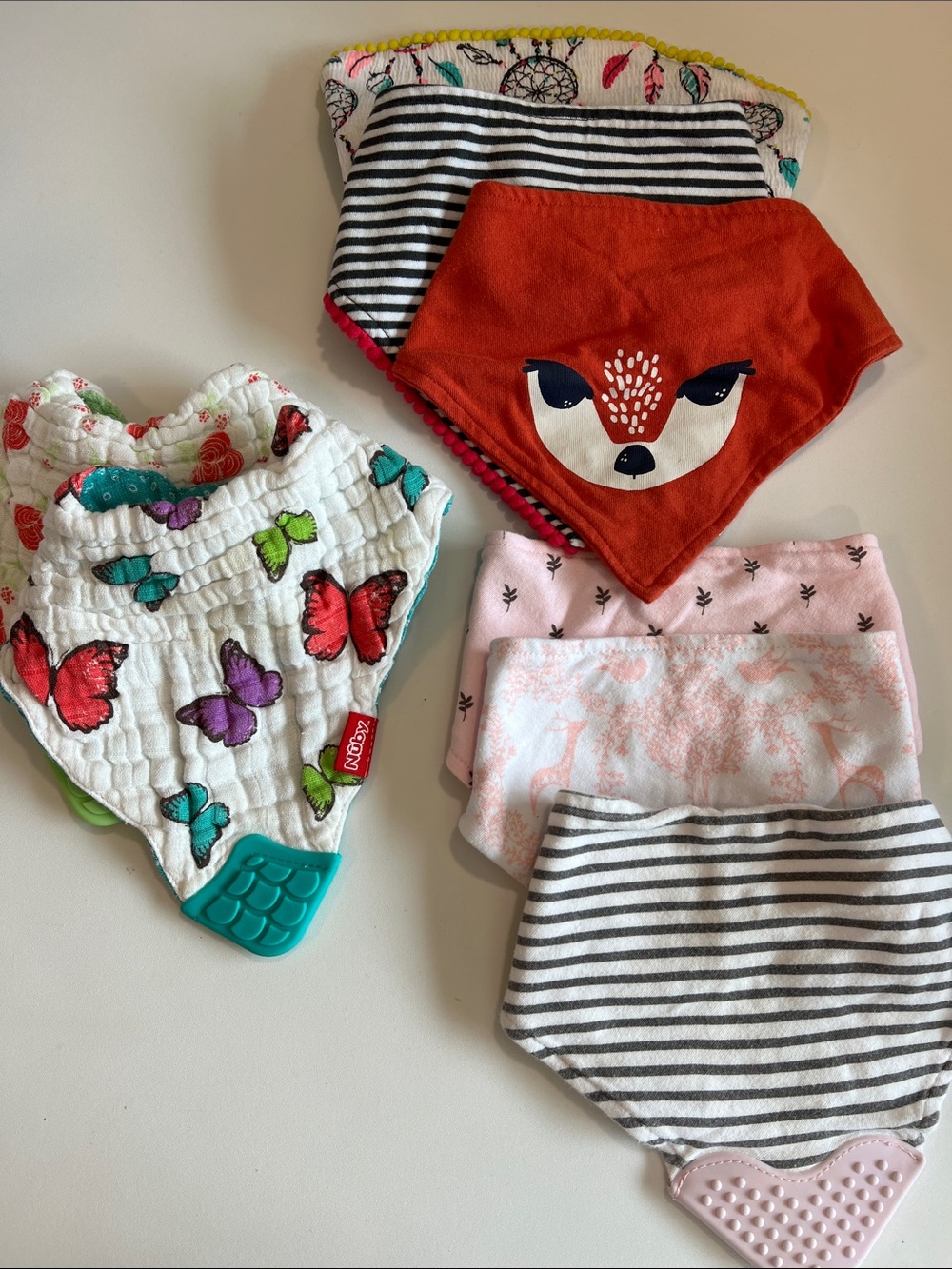 Kids Teething Bandana Bibs - Drool Catchers